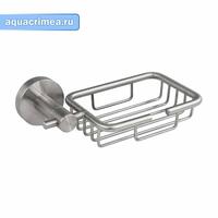 Мыльница металлическая на основании, из нерж. стали